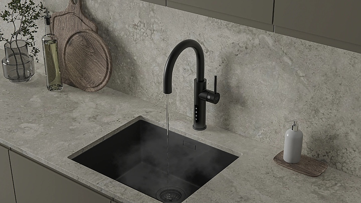 Система мгновенного кипячения воды 5 в 1 ArtisanTech Aquahot Aspen (черный матовый)