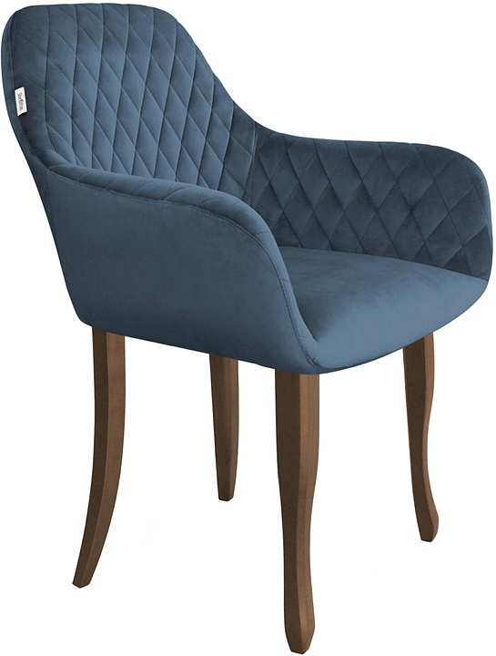 Стул Sheffilton SHT-ST38/S122 тихий океан / темный орех / черный муар