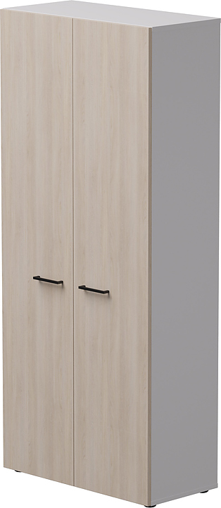 Шкаф для документов Everprof EVO закрытый, белый, дуб Соната