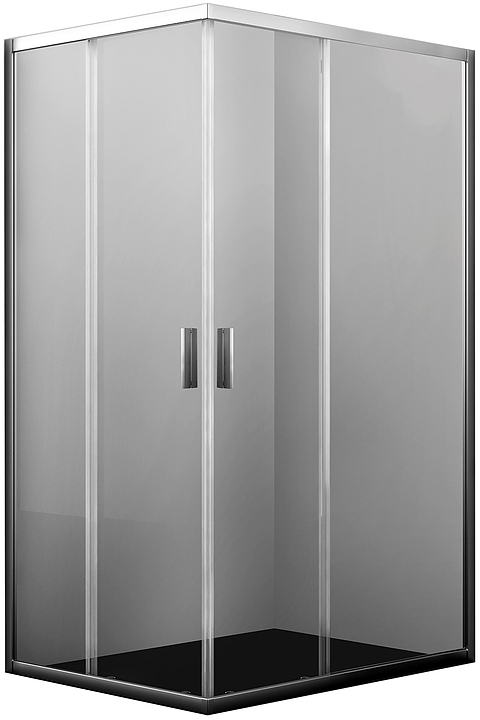 Уголок душевой Wasserkraft Lippe 45S07 120х90 см, серебристый профиль