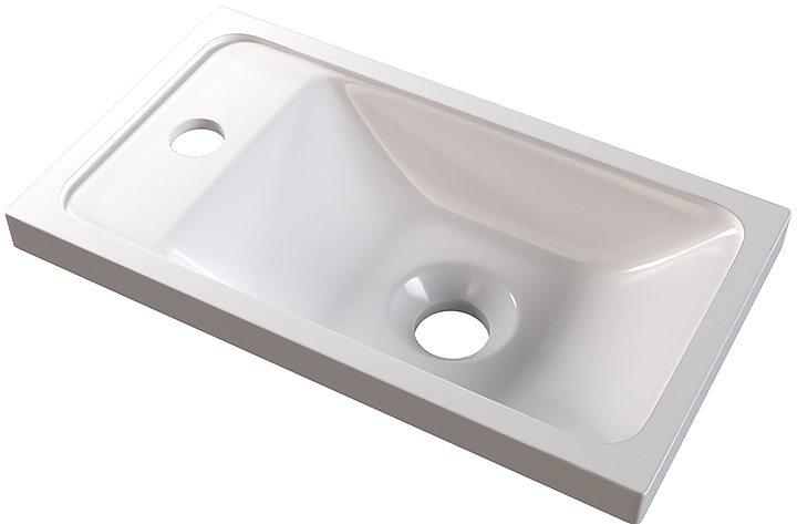 Раковина Stella Polar Клементина 40 40х22 см, иск. мрамор