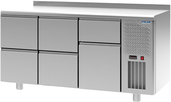 Стол холодильный POLAIR TM3GN-221-G с бортом