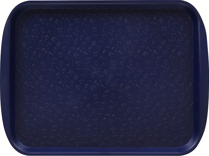 Поднос столовый Клен 2109 330х260 мм (полистирол) темно-синий