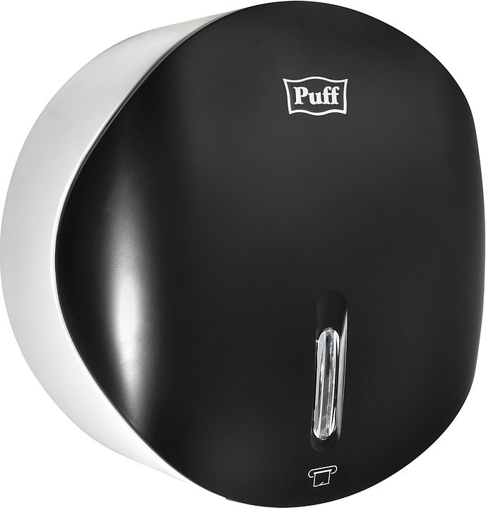 Диспенсер туалетной бумаги Puff 7145Bl с замком (АБС-пластик) черный
