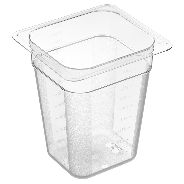 Гастроемкость Gastroplast 79661 GN 1/6-200 (176x162х200) 2.6 л поликарбонат, прозрачный