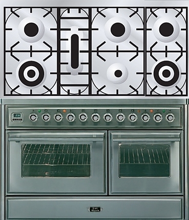 Газовая плита с духовым шкафом ILVE MTS-1207D-E3
