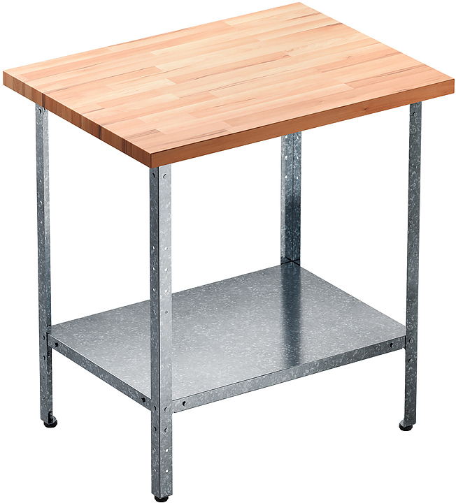 Стол кондитерский Мебель Фронт Бизнес СКБП 800x600x860 мм, полка сплошная, бук