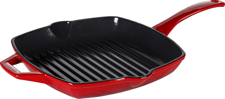 Сковорода-гриль Swiss Diamond PC42626R (26x26 см) чугунная красная