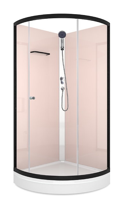 Душевая кабина без крыши Domani-Spa Simple 99 Eco DS01ESm99LPcCl00 90х90 см