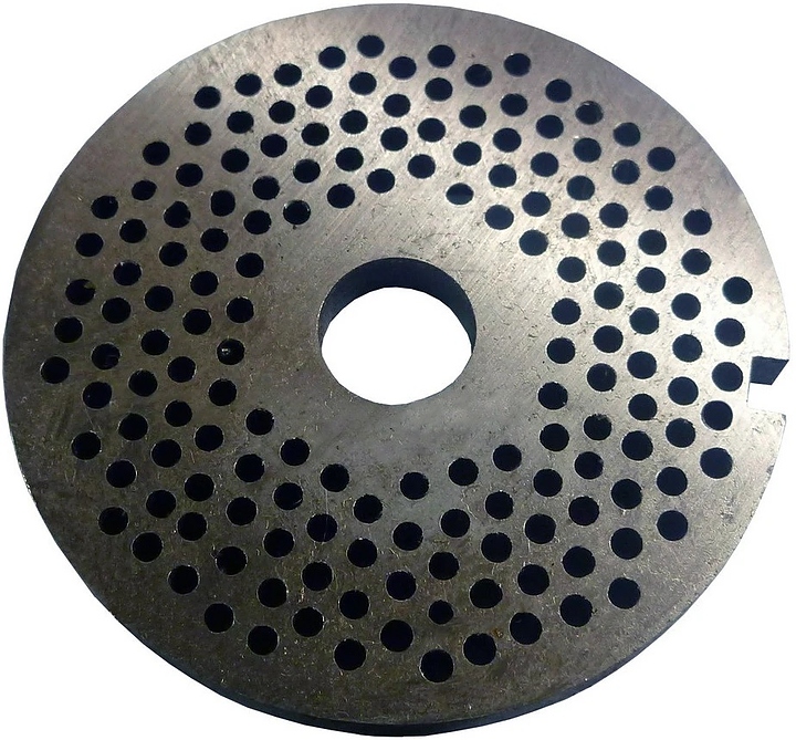 Решетка № 2 к мясорубке МИМ-300 ТОРГМАШ (Барановичи) МИМ-300.01.009 5мм без бурта