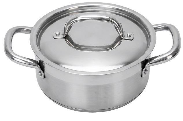 Кастрюля Luxstahl Optima кт636 2 л d 190 мм h 80 мм, нерж. сталь