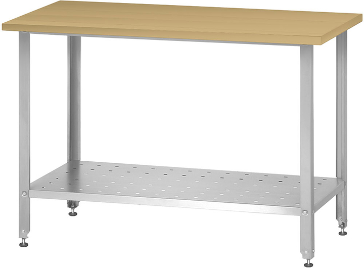 Стол кондитерский Mecon Norma Ral СПРн 1200х700х860 мм, перфорированная полка