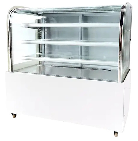 Витрина кондитерская CLSY Radius 120, 420 л белый