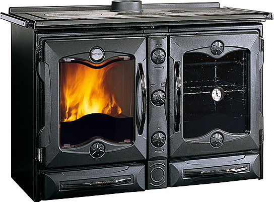 Отопительно-варочная печь La Nordica America черная