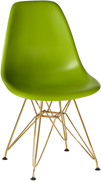 Стул обеденный DOBRIN 638APP-LMZL DSR (салатовый, золотой)