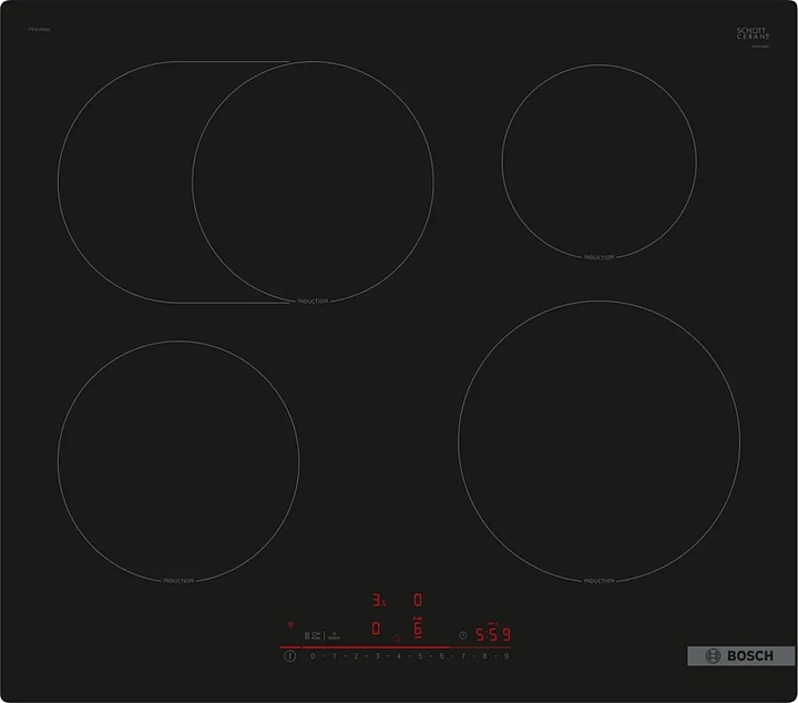 Варочная панель индукционная Bosch PIF61RHB1E черная