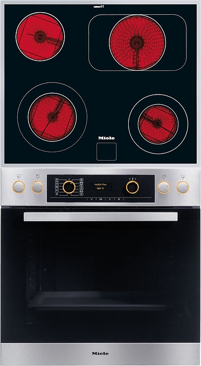 Встраиваемый зависимый комплект Miele H 5461 EP сталь + KM 6061
