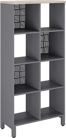 Стеллажная система КОБОР SQ-4X2 graphite/natural