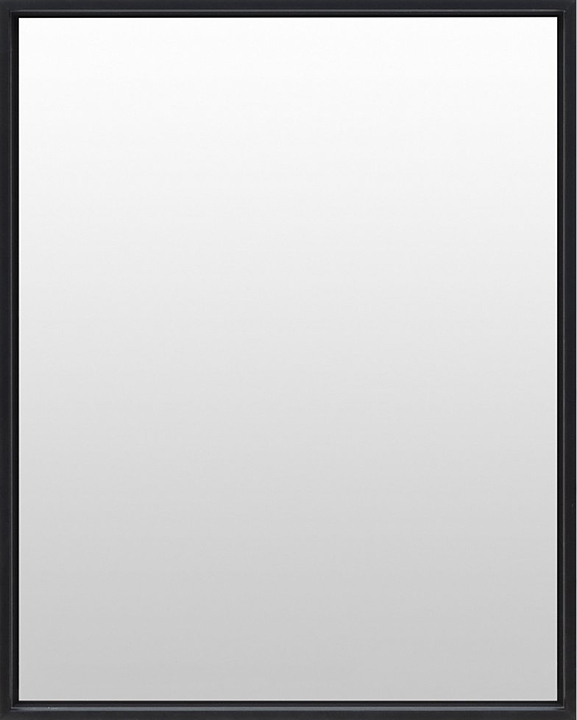 Зеркало De Aqua Алюминиум 60 60х75 см с LED подсветкой, черное