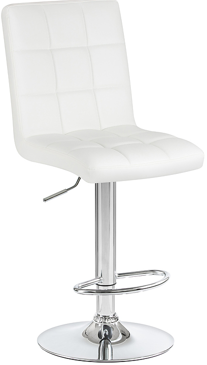 Стул барный DOBRIN 5009-LM-N KRUGER (белый, хром) 2 шт.