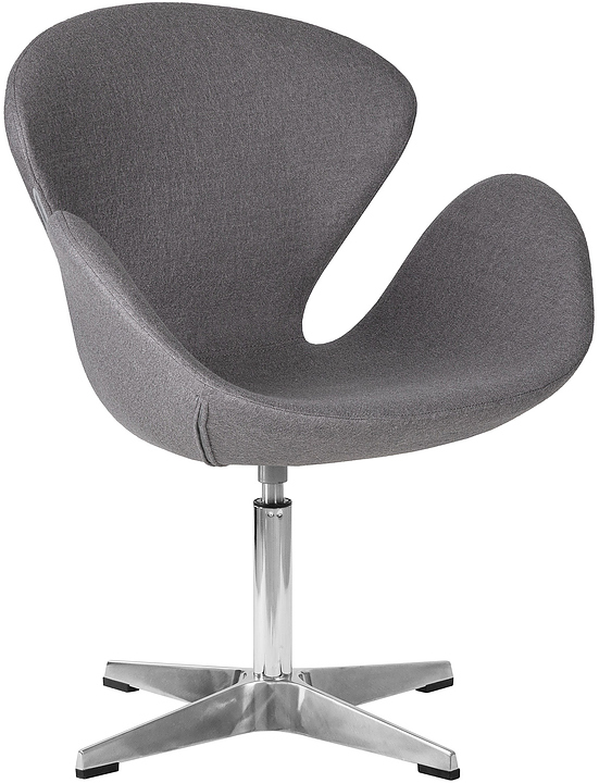 Кресло обеденное DOBRIN 69A-LMO SWAN (серое)