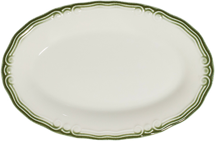 Блюдо овальное ID Fine Relic Green 30543-213026 26 см