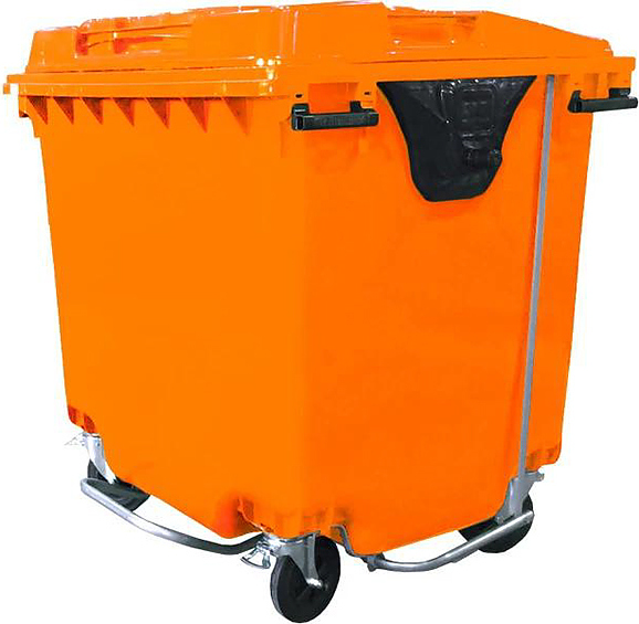 Контейнер для мусора ТАРА.РУ МКТ-1100 ПП оранжевый