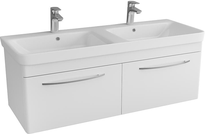 Тумба подвесная с раковиной двойной OWL Skansen 120 OW050300, белая