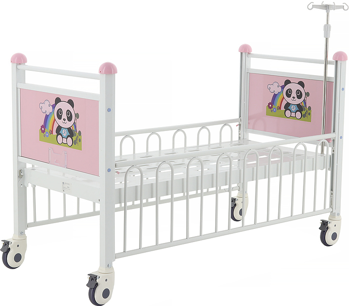 Кровать механическая детская Med-Mos DM-0124 (ABS) с РУ розовая