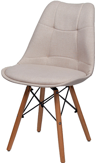Стул BentWood Eames S/EMS ткань бежевый