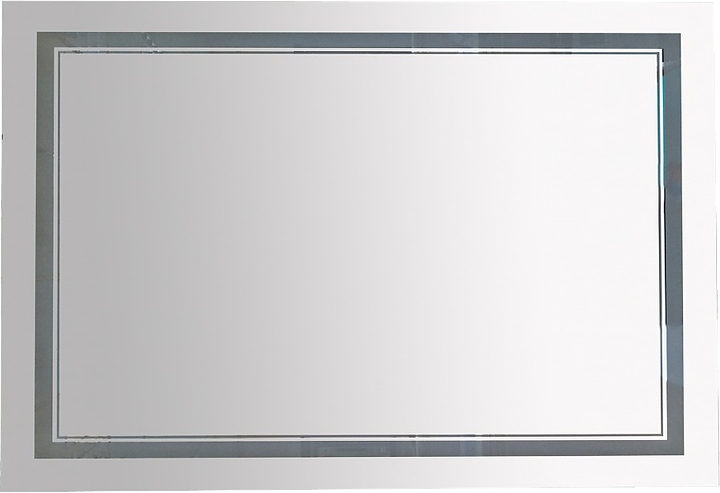 Зеркало Misty Неон 2 LED 1200х80 см с двойной подсветкой и сенсорным выкл. на корпусе