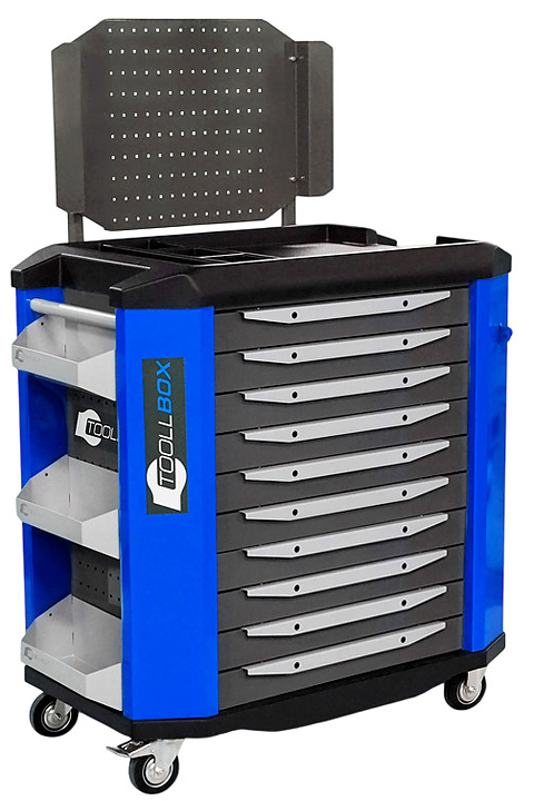 Тележка инструментальная КМК завод TOOLLBOX Premium TBP-10 450 кг, RAL 2008/RAL 5005