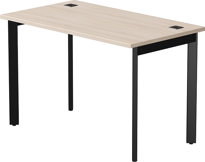 Стол офисный Everprof EVO 1180х670х755 мм (ЛДСП / металл) дуб соната / черный