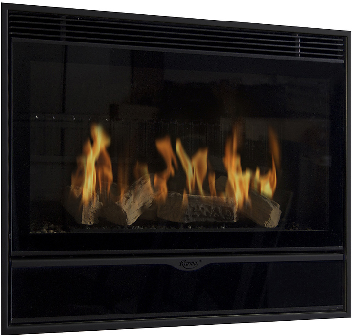 Камин газовый Karma ELEGANCE 77 EXCLUSIVE Slim line 15 антрацит