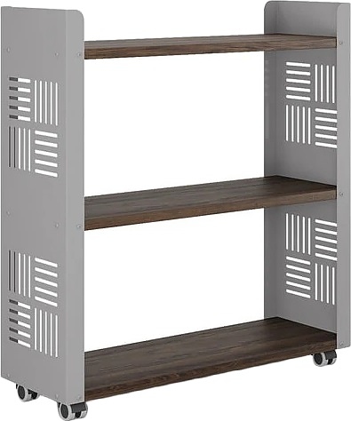 Стеллаж мобильный КОБОР SM3-90/30 aluminum/charlston