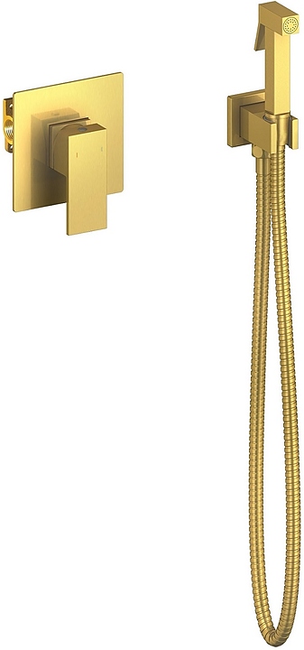 Смеситель для биде с гигиеническим душем TIMO Selene 2089/17SM встраиваемый, золото матовое