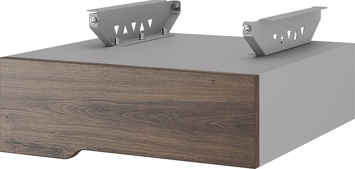 Тумба подвесная КОБОР T-1 aluminum/charlston