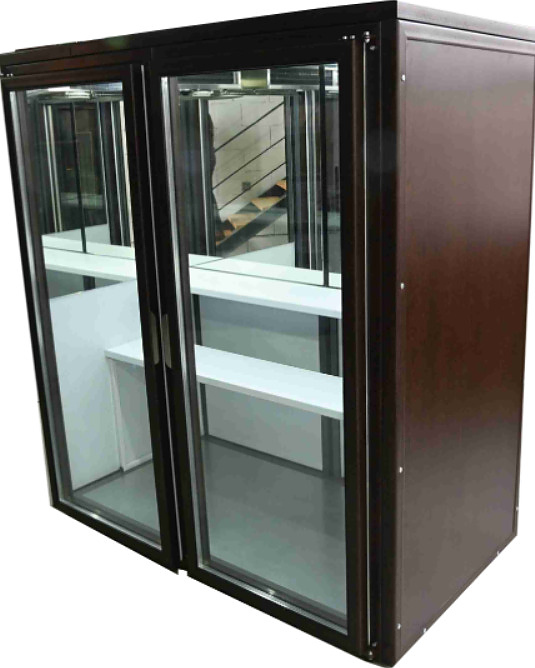 Шкаф холодильный для цветов Berk 2 секции, без моноблока (модель №34)