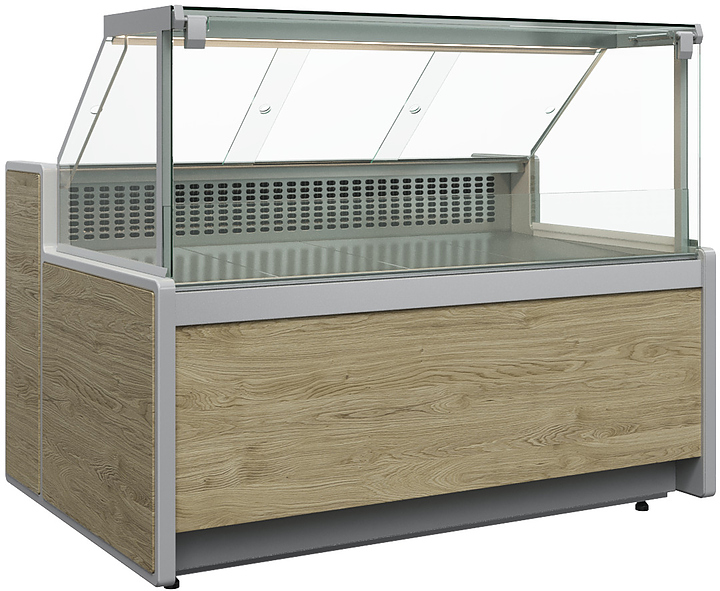 Витрина нейтральная Carboma Gelios GC111 N 1,5-1 1010 (без агрегата, газлифт, без боковин) мариель