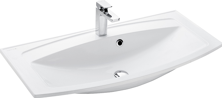 Раковина AQUATON Милан 95 1A704331ML010 95х46 см, литьевой мрамор