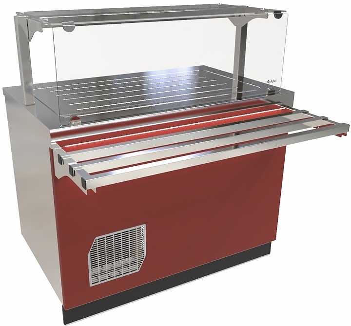 Прилавок-витрина холодильный Abat Сэйла ПВВ(Н)-70Е-04-НШ бордо