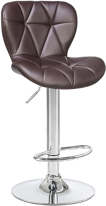 Стул барный DOBRIN 5022-LM-N BARNY (коричневый, хром) 2 шт.