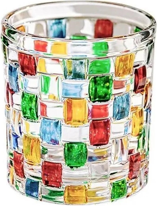 Стакан Олд Фэшн P.L. Barbossa 81222487 Mosaic Square Utopia 280 мл d=8 см h=9 см (стекло)