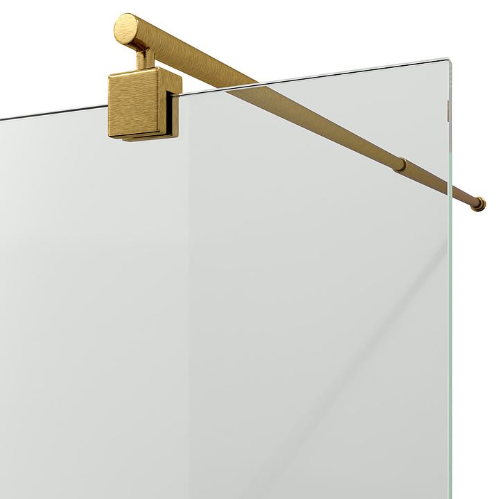 Душевое ограждение Wasserkraft Rur 30W44BG 2000х1000 мм матовое золото