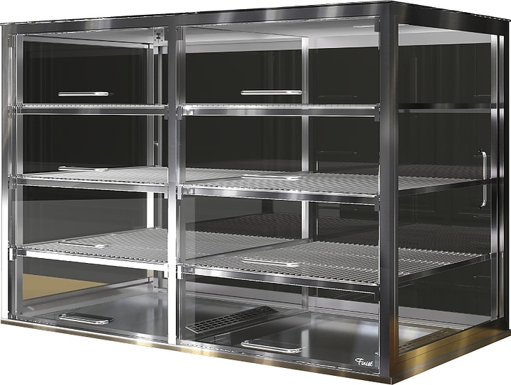 Витрина холодильная для салатов встраиваемая Finist AQUARIUM ВХВс-10/7/14 (3 полки - решетки нерж. сталь)