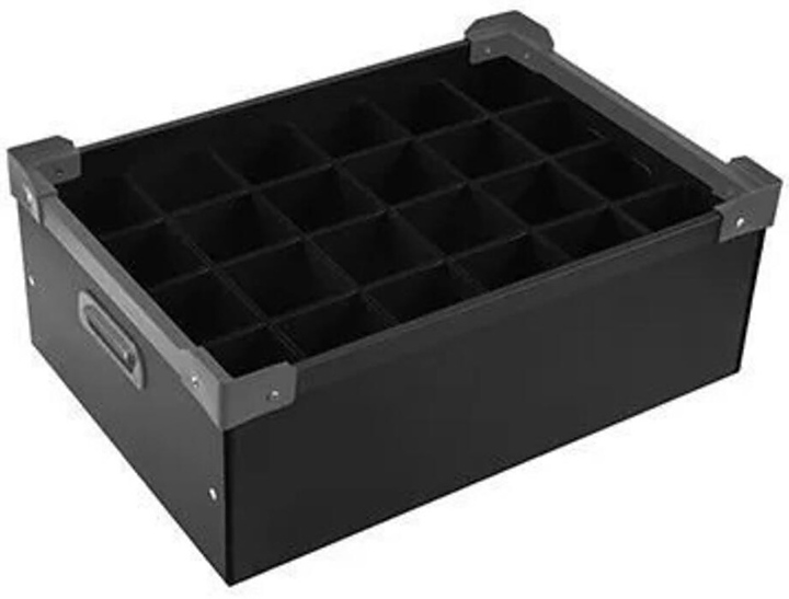 Ящик для бокалов P.L. Barbossa Bad Guys Bar GLSG0012 55х37,7х23 см поликарбонат, черный