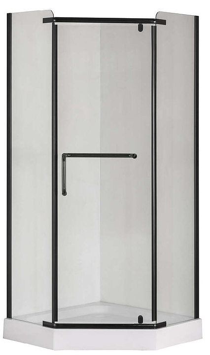 Душевой уголок Taliente CBled TA-08083-1CB 80х80х195 см матовый черный