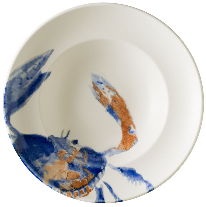 Тарелка глубокая Aquelis краб 79387 Гурмэ d 270 мм h 56 мм