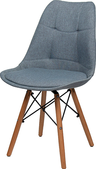 Стул BentWood Eames S/EMS ткань синий