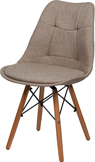Стул BentWood Eames S/EMS ткань коричневый